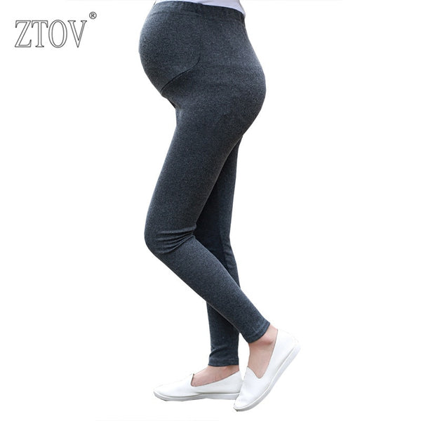 ZTOV Spring Autumn Cotton Maternity Leggings Pants for pregnant women High Waist pregnancy leggings clothes maternity clothing