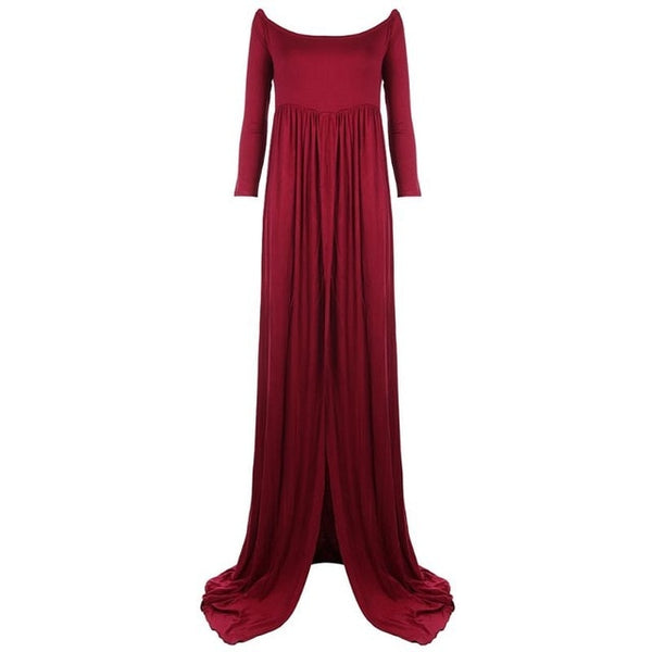 Pink Maxi Maternity Dress