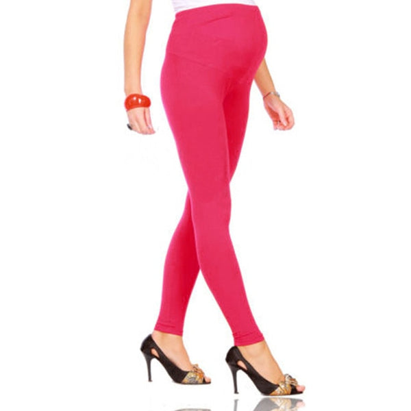 New Cotton Women Pregnant Leggings Adjustable High Elasticity Stretch Long Pregnant Pants Trousers for Ladies Maternity Dress
