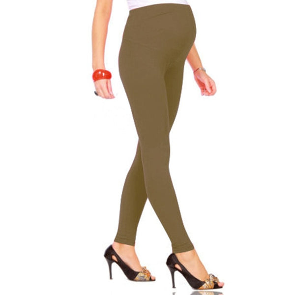 New Cotton Women Pregnant Leggings Adjustable High Elasticity Stretch Long Pregnant Pants Trousers for Ladies Maternity Dress