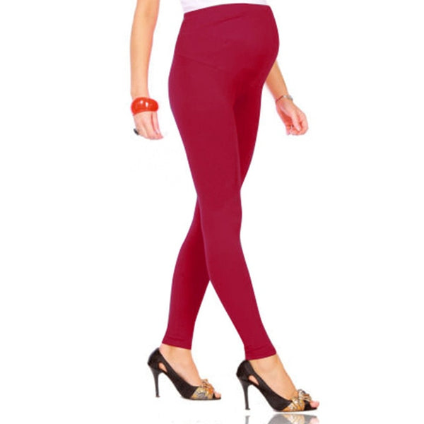 New Cotton Women Pregnant Leggings Adjustable High Elasticity Stretch Long Pregnant Pants Trousers for Ladies Maternity Dress