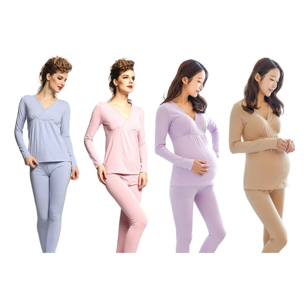 Maternity Women's Pajama Set Pregnant Postpartum Nursing Clothing Suit Breastfeeding Leisure Comfortable Sleepwear High Quality
