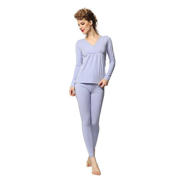 Maternity Women's Pajama Set Pregnant Postpartum Nursing Clothing Suit Breastfeeding Leisure Comfortable Sleepwear High Quality