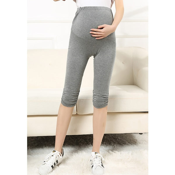 ZTOV Summer Maternity Leggings Modal High Waist Pregnancy Belly Pants Trousers Clothing for Pregnant Women Pants Clothes L XL