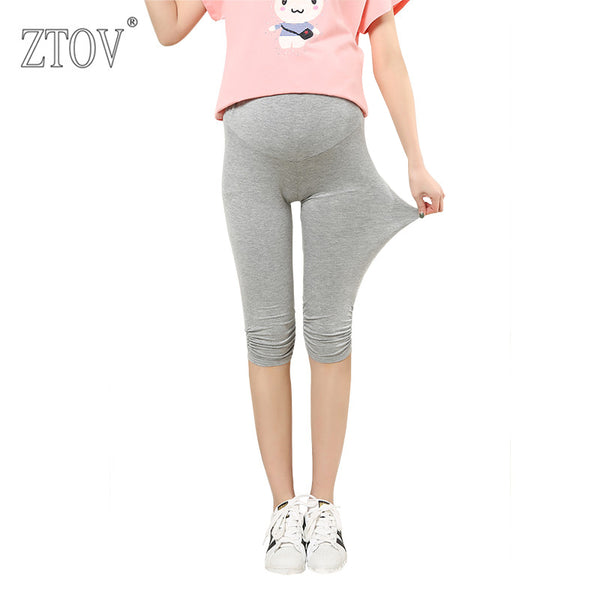 ZTOV Summer Maternity Leggings Modal High Waist Pregnancy Belly Pants Trousers Clothing for Pregnant Women Pants Clothes L XL