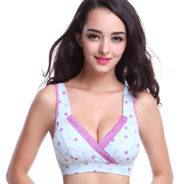 Cotton 2018 Breast feeding Maternity bras sleep Nursing Bras women pregnant feeding underwear clothes