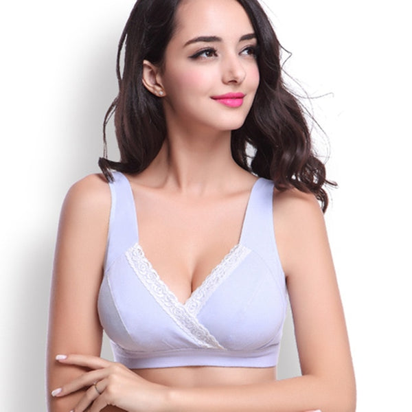 Cotton 2018 Breast feeding Maternity bras sleep Nursing Bras women pregnant feeding underwear clothes