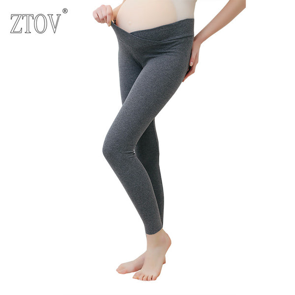 ZTOV 2018 Autumn Maternity Leggings Low Waist Pregnancy Belly Pants For Pregnant women Maternity Trousers Clothes Leggings