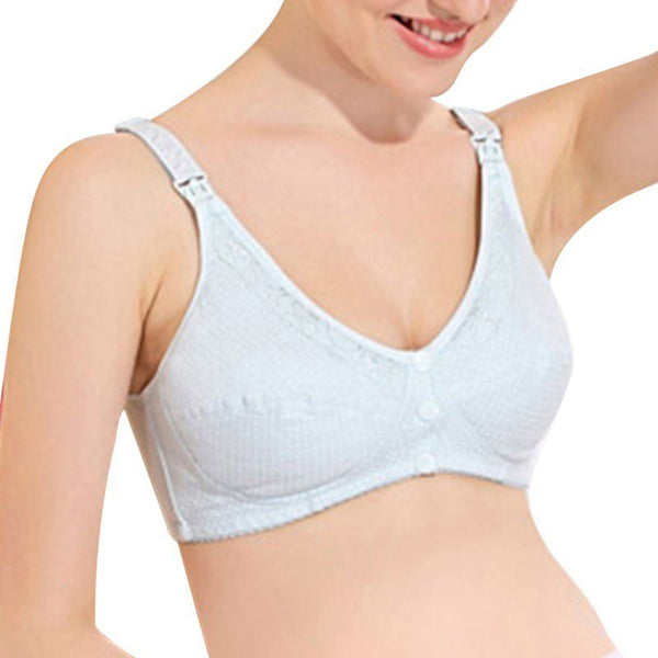 Wholesale Women Maternity Feeding Cotton Nursing Breastfeeding Bra Front 3 Button