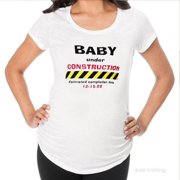 YF0011 New Funny Novelty Maternity Tops Pregnancy Women Round Neck White T Shirt
