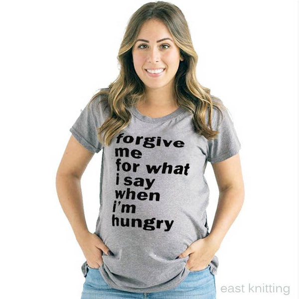YF0023 New Fashion Pregnant Woman T shirt With Saying Maternity Shirts & Tops