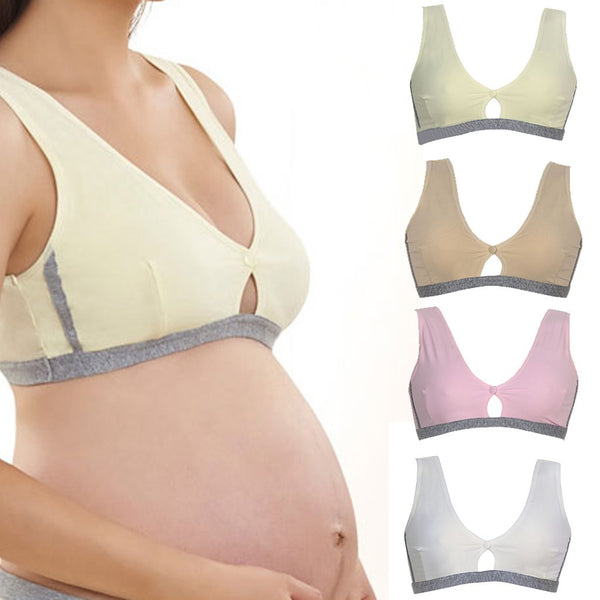 Women Nursing Maternity Bra Breastfeeding Removable Pads Comfy Underwear