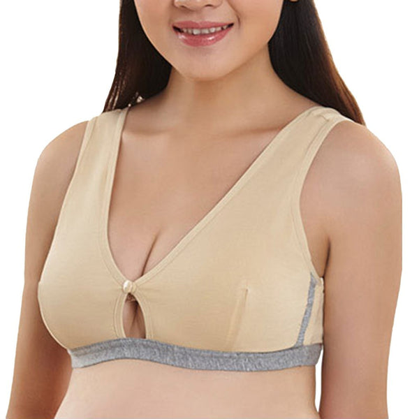 Women Nursing Maternity Bra Breastfeeding Removable Pads Comfy Underwear